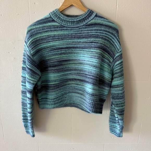 Zara Sweaters - Zara Striped Fuzzy Knit Sweater